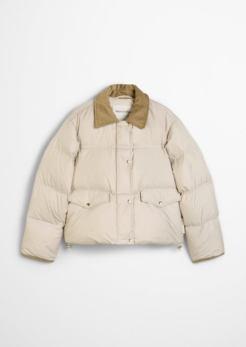 Regular puffer down jacket — Light Oat