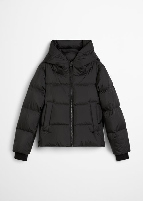 Regular puffer down jacket — Black