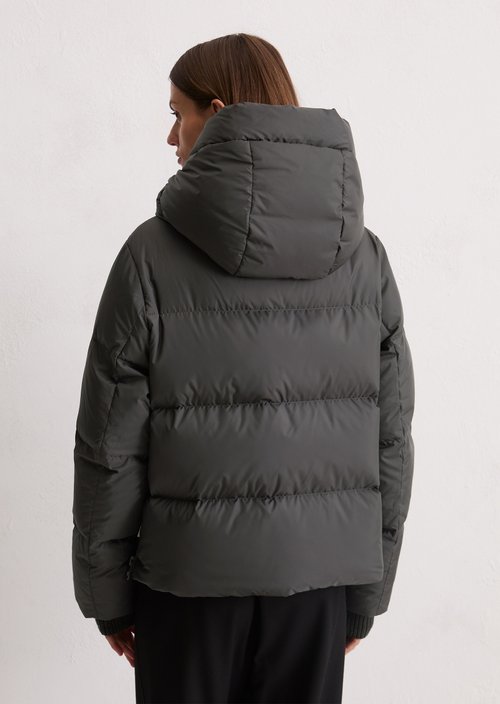 Regular puffer down jacket — Dark Grey Melange (alternate view)