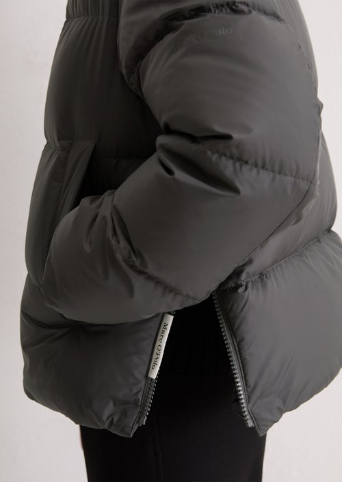 Regular puffer down jacket — Dark Grey Melange