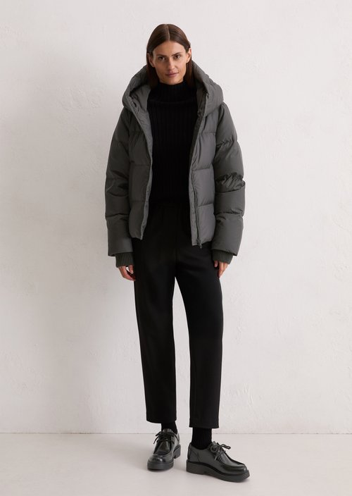 Regular puffer down jacket — Dark Grey Melange