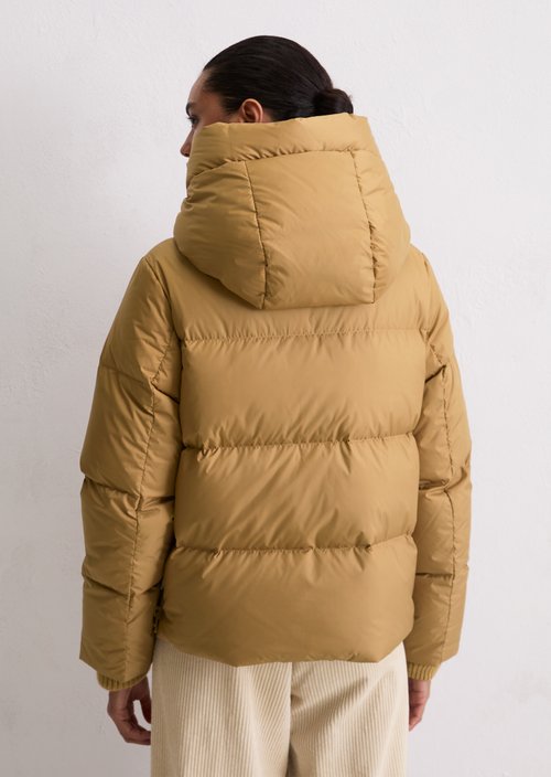 Regular puffer down jacket — Salted Caramel (alternate view)