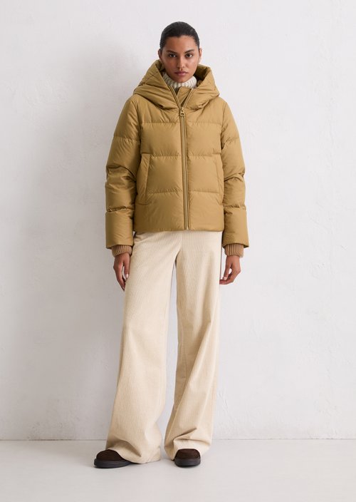 Regular puffer down jacket — Salted Caramel