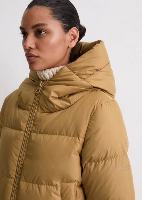 Regular puffer down jacket — Salted Caramel