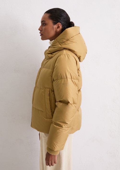 Regular puffer down jacket — Salted Caramel
