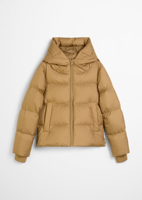 Regular puffer down jacket — Salted Caramel
