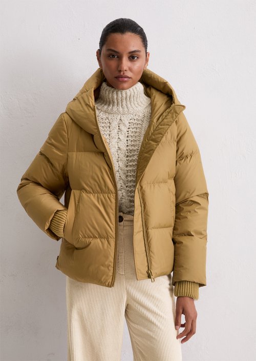 Regular puffer down jacket — Salted Caramel