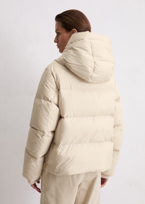 Regular puffer down jacket — Light Oat (alternate view)