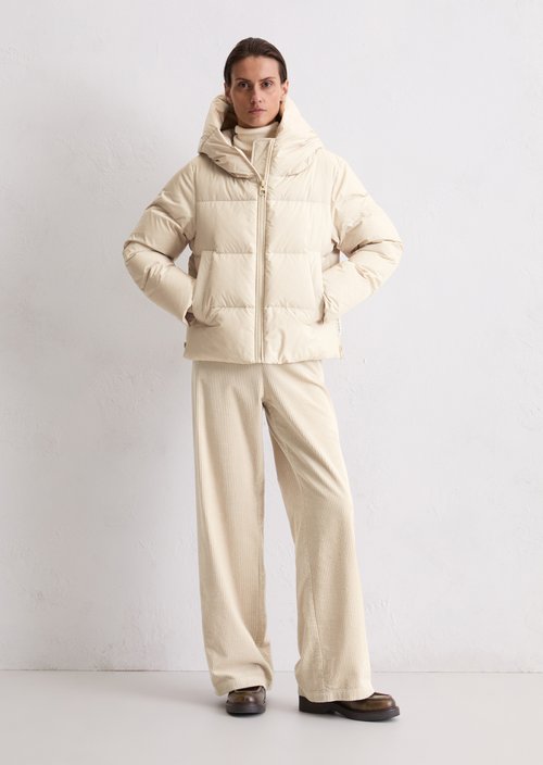 Regular puffer down jacket — Light Oat