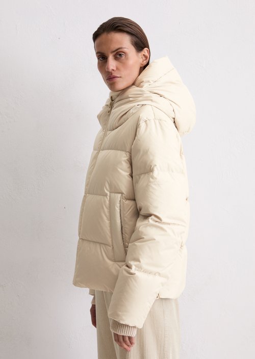 Regular puffer down jacket — Light Oat