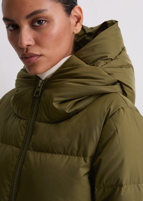 Regular puffer down jacket — Mossy Olive