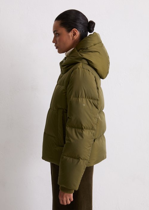 Regular puffer down jacket — Mossy Olive