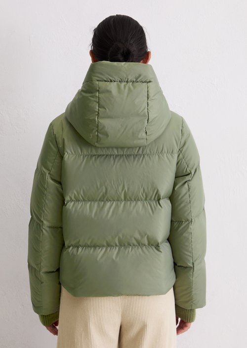 Regular puffer down jacket — Dusty Green (alternate view)