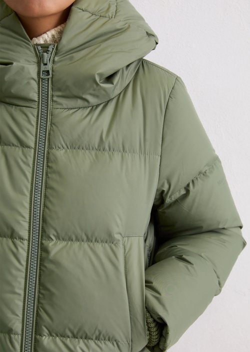 Regular puffer down jacket — Dusty Green