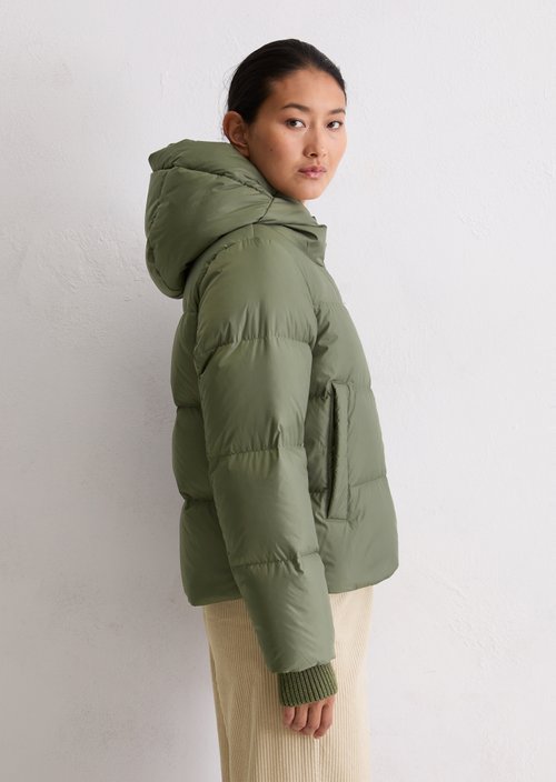 Regular puffer down jacket — Dusty Green