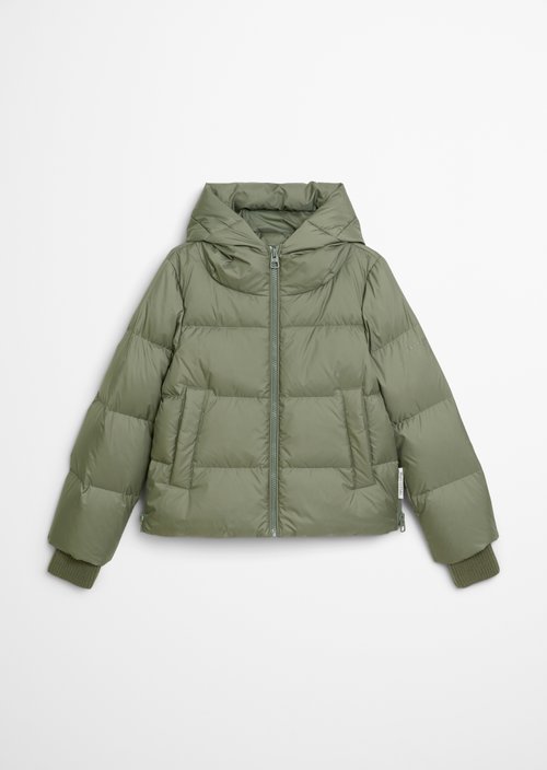Regular puffer down jacket — Dusty Green