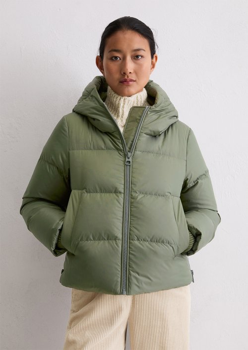 Regular puffer down jacket — Dusty Green