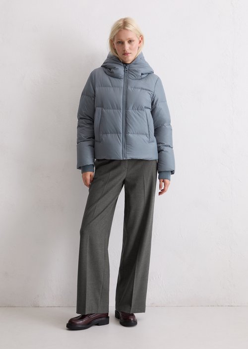 Regular puffer down jacket — Slate Blue
