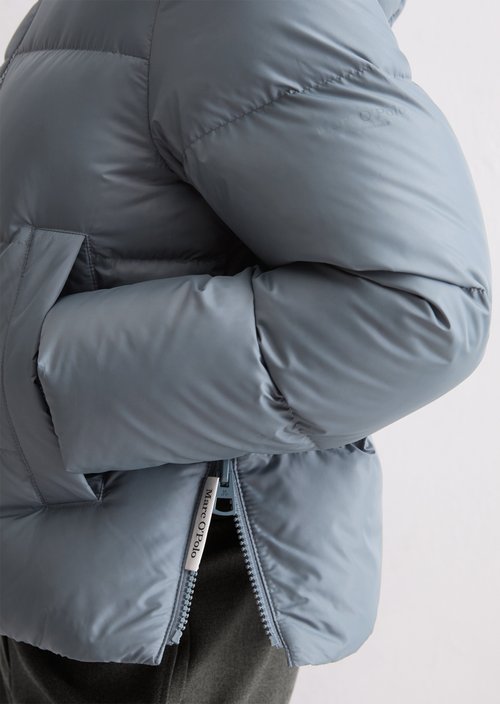 Regular puffer down jacket — Slate Blue