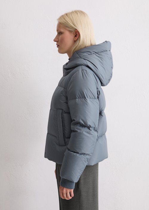 Regular puffer down jacket — Slate Blue