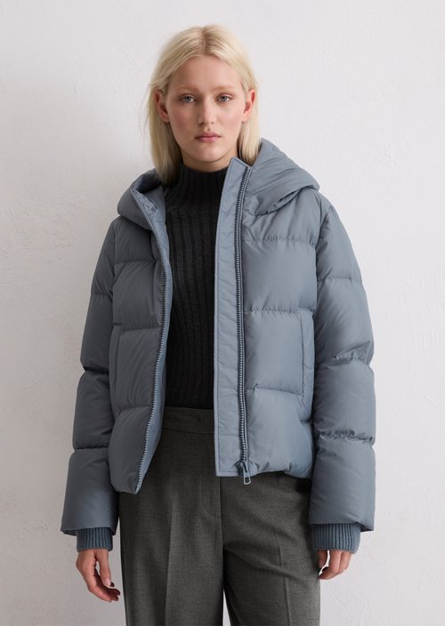 Regular puffer down jacket — Slate Blue