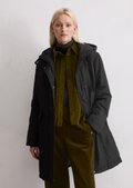 新品未使用　Marc O'Polo ブラック フード付きダウンジャケット Padded parka jacket fitted made from recycled polyester twill WR