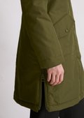 Padded parka jacket fitted made from recycled polyester twill WR