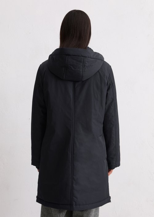 Padded parka jacket fitted — Deep Night Blue (alternate view)