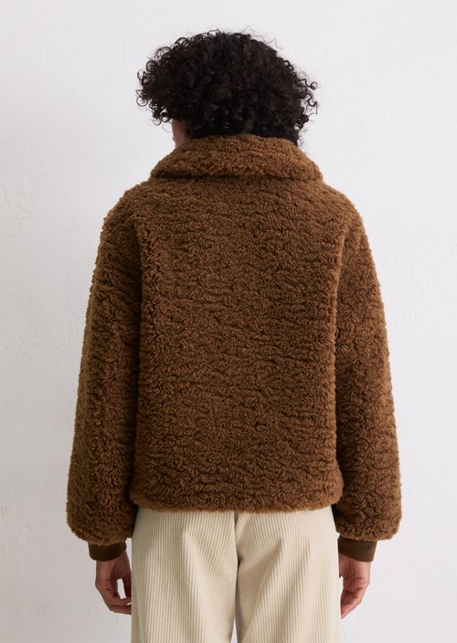 Teddy jacket regular — Pure Chocolate