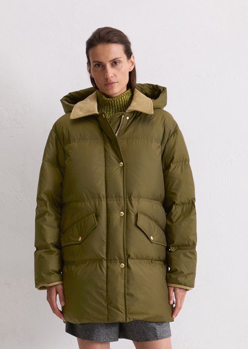 Puffer down parka regular — Mossy Olive