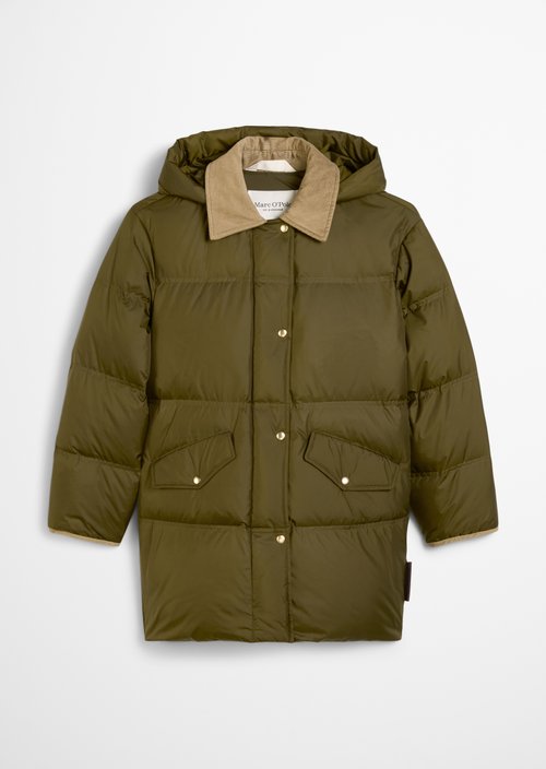 Puffer down parka regular — Mossy Olive