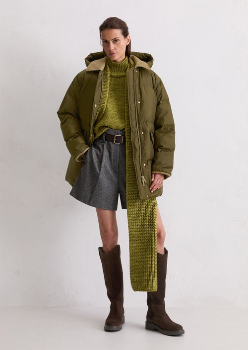 Puffer down parka regular — Mossy Olive