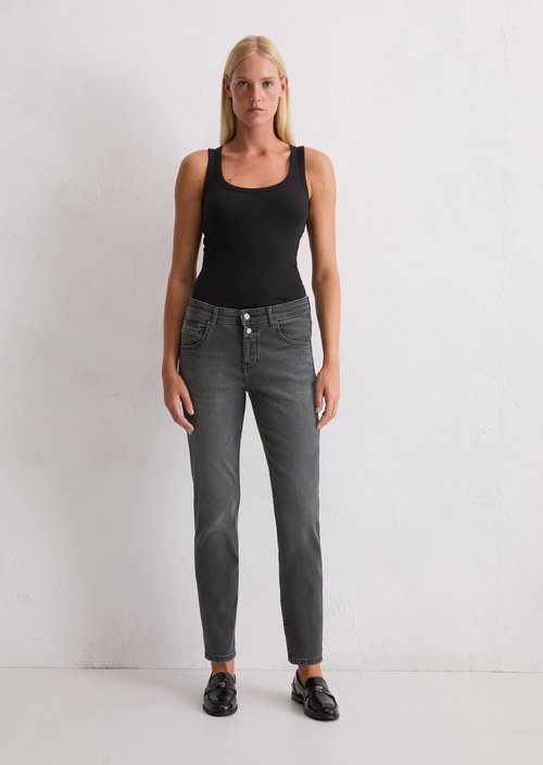 Jeans model Theda boyfriend cropped — Black