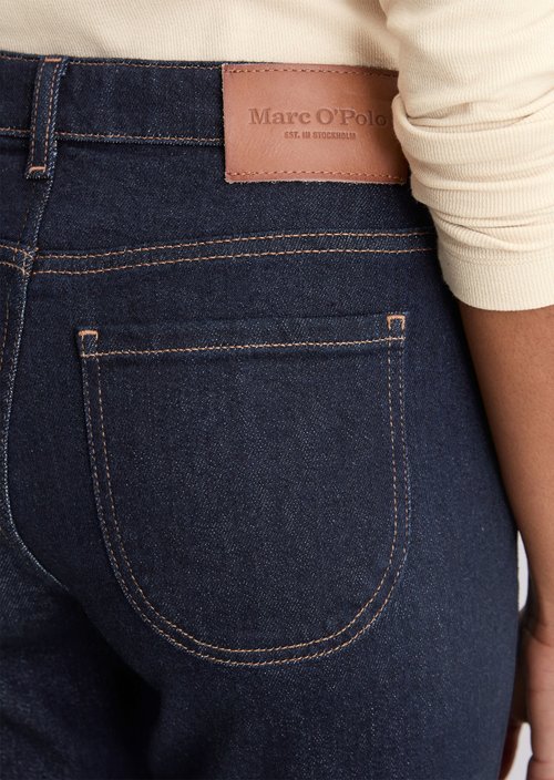 Jeans model Linde straight cropped — Black