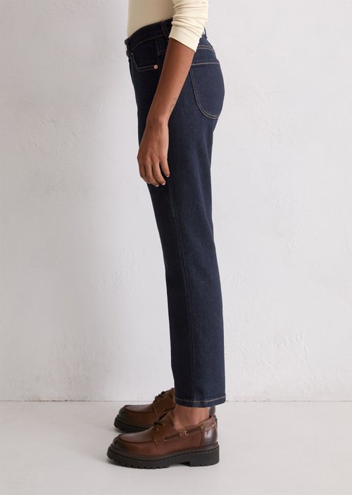 Jeans model Linde straight cropped — Black
