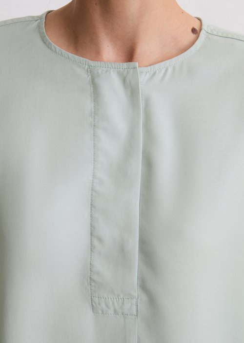 Straight blouse — Silvery Blue