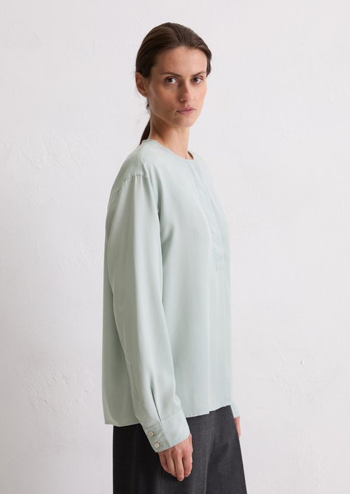 Straight blouse — Silvery Blue