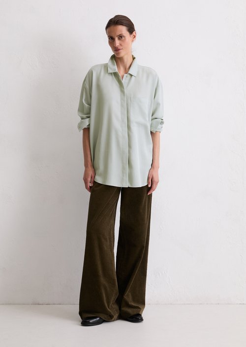 Regular blouse — Silvery Blue