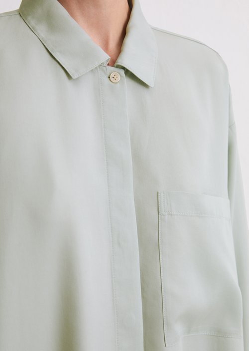 Regular blouse — Silvery Blue