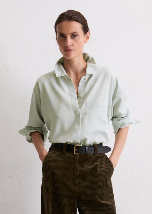 Regular blouse — Silvery Blue