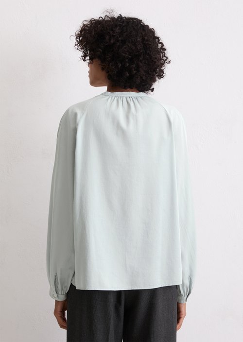 Blouse flared — Silvery Blue