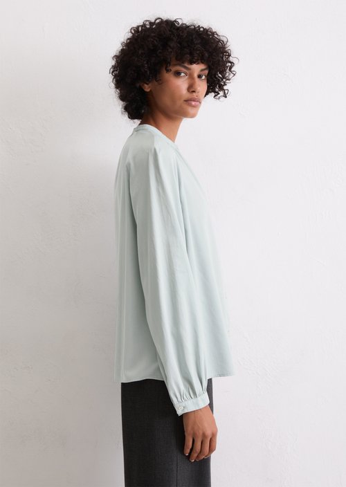 Blouse flared — Silvery Blue