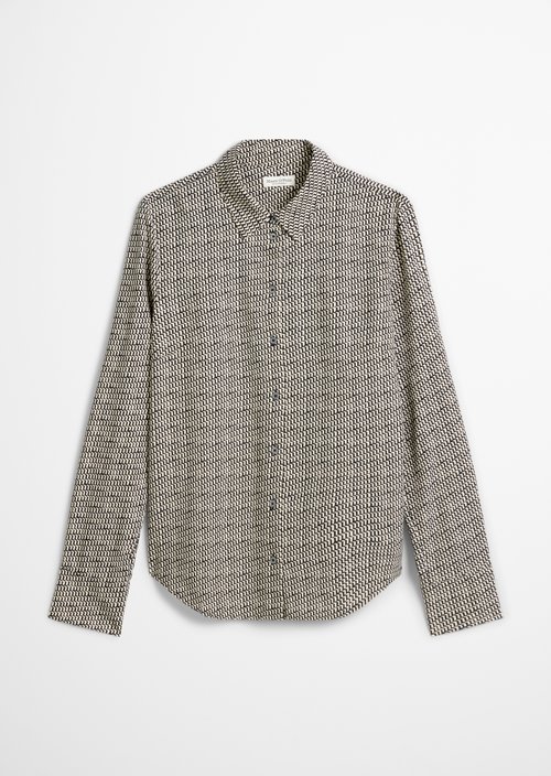 Regular all-over print blouse — Offwhite