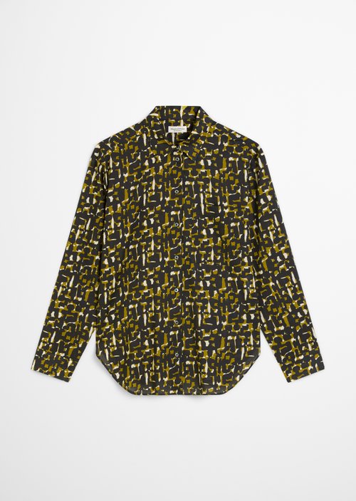 Relaxed print blouse — Medium Green