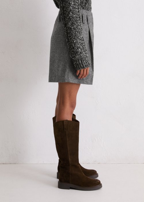 Tweed shorts regular — Black