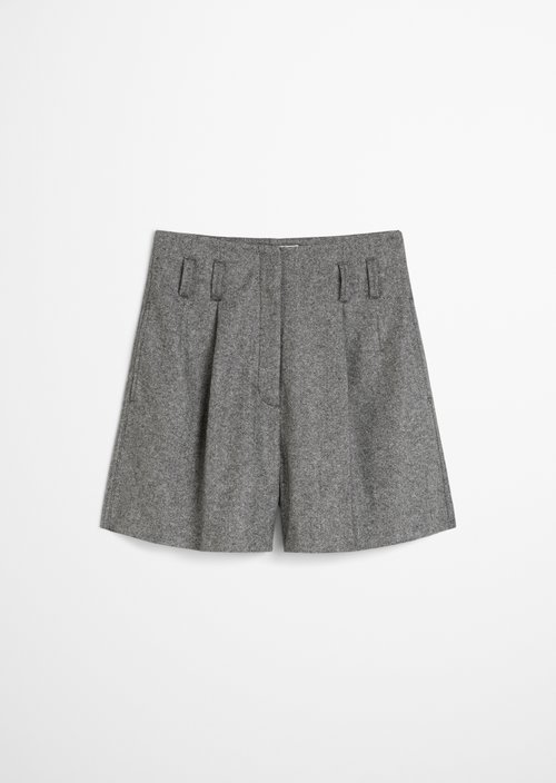 Tweed shorts regular — Black