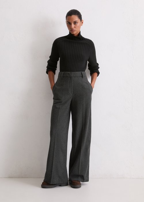Tailored Pants wide — Dark Grey