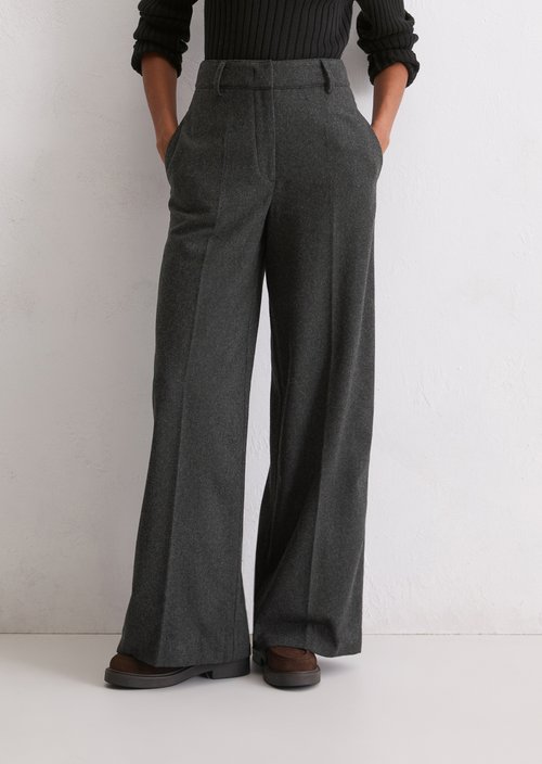 Tailored Pants wide — Dark Grey