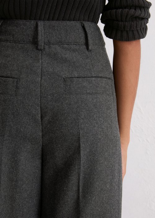Tailored Pants wide — Dark Grey
