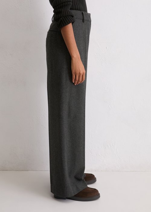 Tailored Pants wide — Dark Grey